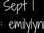 Emilylynne - Sept 1 in private premium video