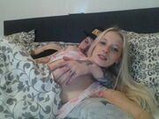 hot tits blond girlfriend in bed