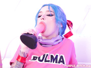 Purple Bitch - Bulma is Hungry For Your Cock