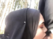 Uk Hijabi gagging on dick