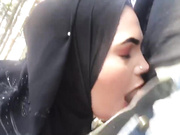 Uk Hijabi gagging on dick