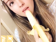 x_snowie_x Banana Fellatio