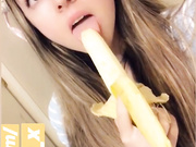 x_snowie_x Banana Fellatio