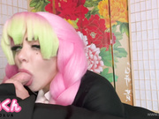 momokun cosplay blowjob