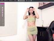 becka_ green dress