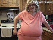 SuzieQHasBigBoobs 18 Tit Play in the Kitchen