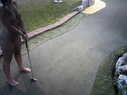 Lily_is_naked:Lily playing golf
