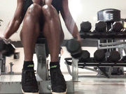 ebony fbb training - nice calves