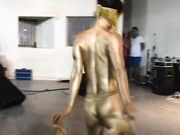 Golden Asian Belly Dancer