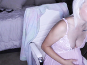 onlyfansjess sexy blond with cute pregnant belly 1